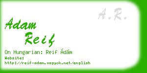 adam reif business card